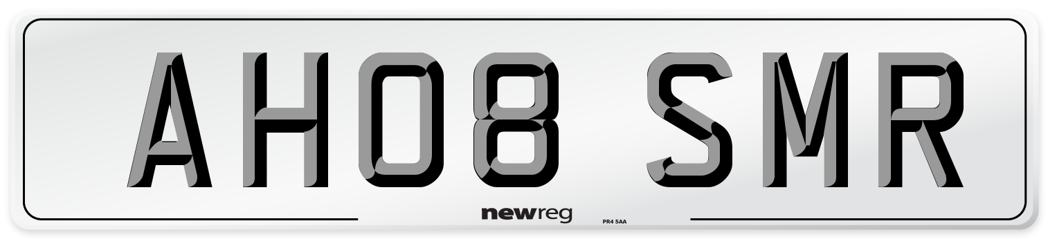AH08 SMR Number Plate from New Reg